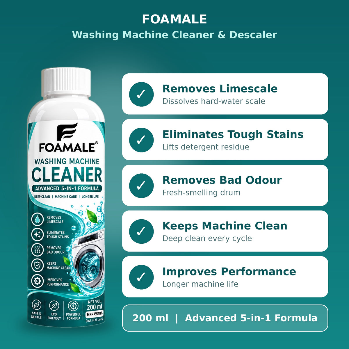 Washing Machine Cleaner Premium (Descaler)