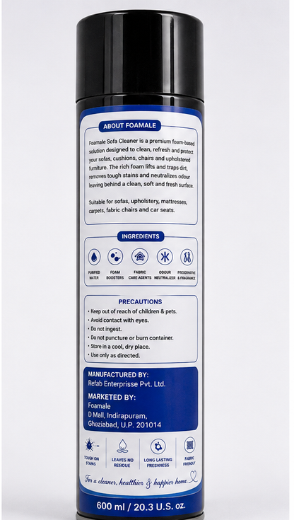 Premium Sofa & Upholstery Foamale Cleaner