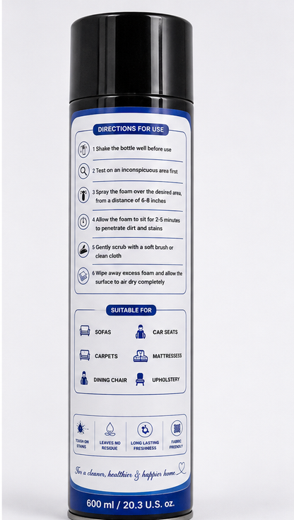 Premium Sofa & Upholstery Foamale Cleaner