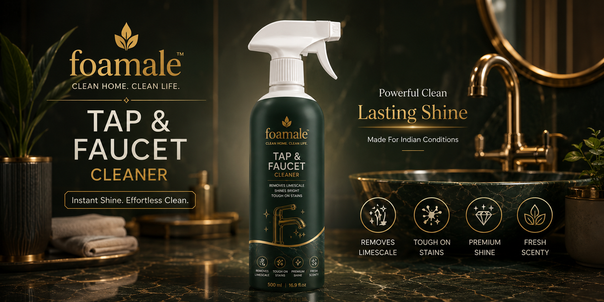 Bathroom Cleaner (Tap & Faucet) |Ultimate Metal & Faucet Shine Limescale Remover (500ml)