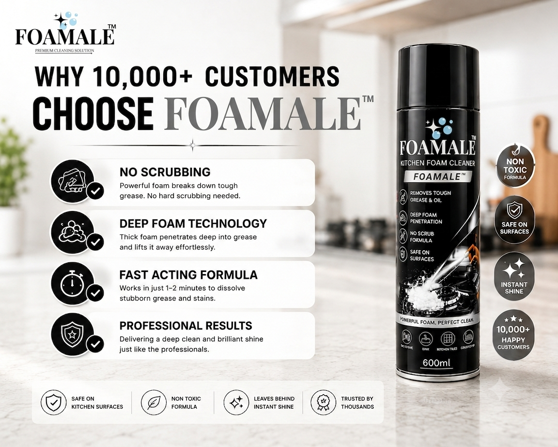 Kitchen Cleaner India's #Best FOAMALE™  PURO-FOAM GREASE-ZERO