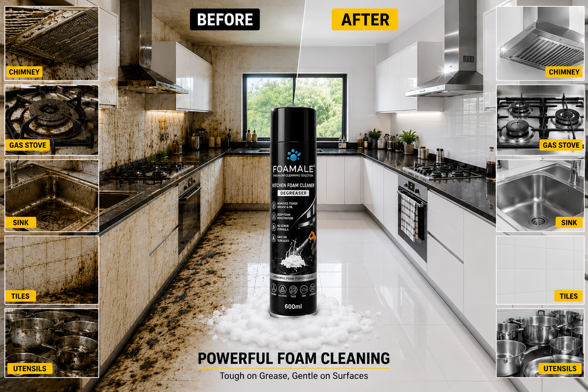 Kitchen Cleaner India's #Best FOAMALE™  PURO-FOAM GREASE-ZERO