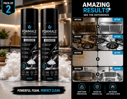 Kitchen Cleaner India's #Best FOAMALE™  PURO-FOAM GREASE-ZERO