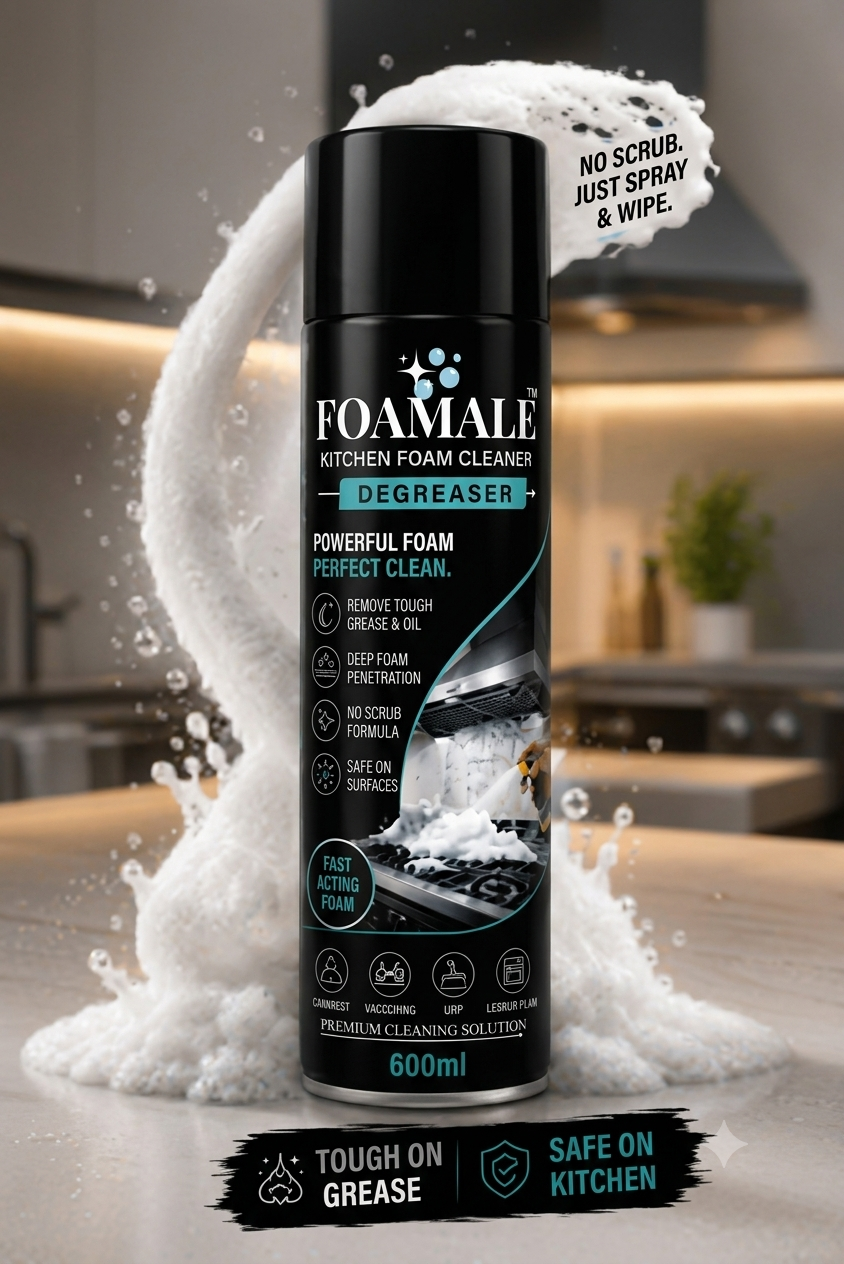 Kitchen Cleaner India's #Best FOAMALE™  PURO-FOAM GREASE-ZERO