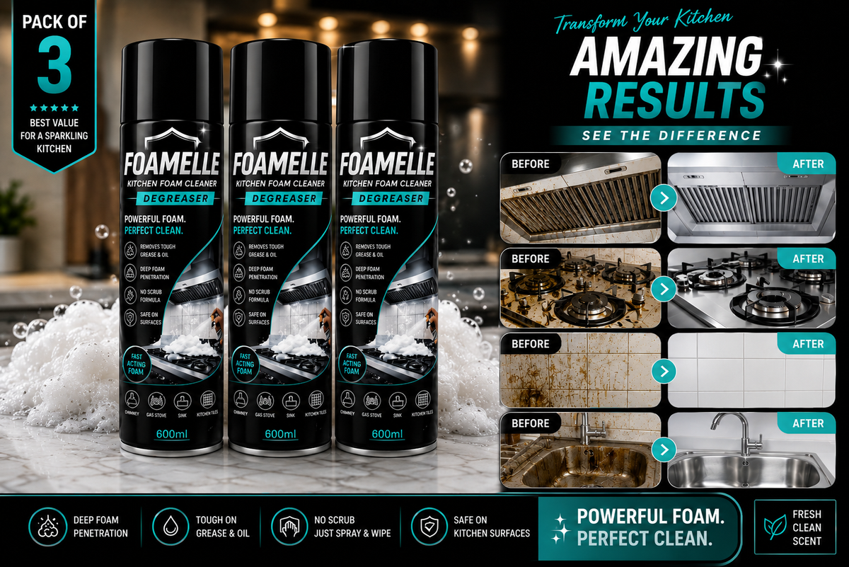 Kitchen Cleaner India's #Best FOAMALE™  PURO-FOAM GREASE-ZERO