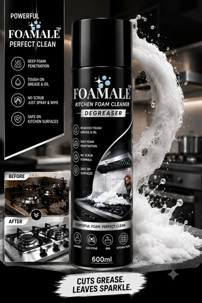 Kitchen Cleaner India's #Best FOAMALE™  PURO-FOAM GREASE-ZERO