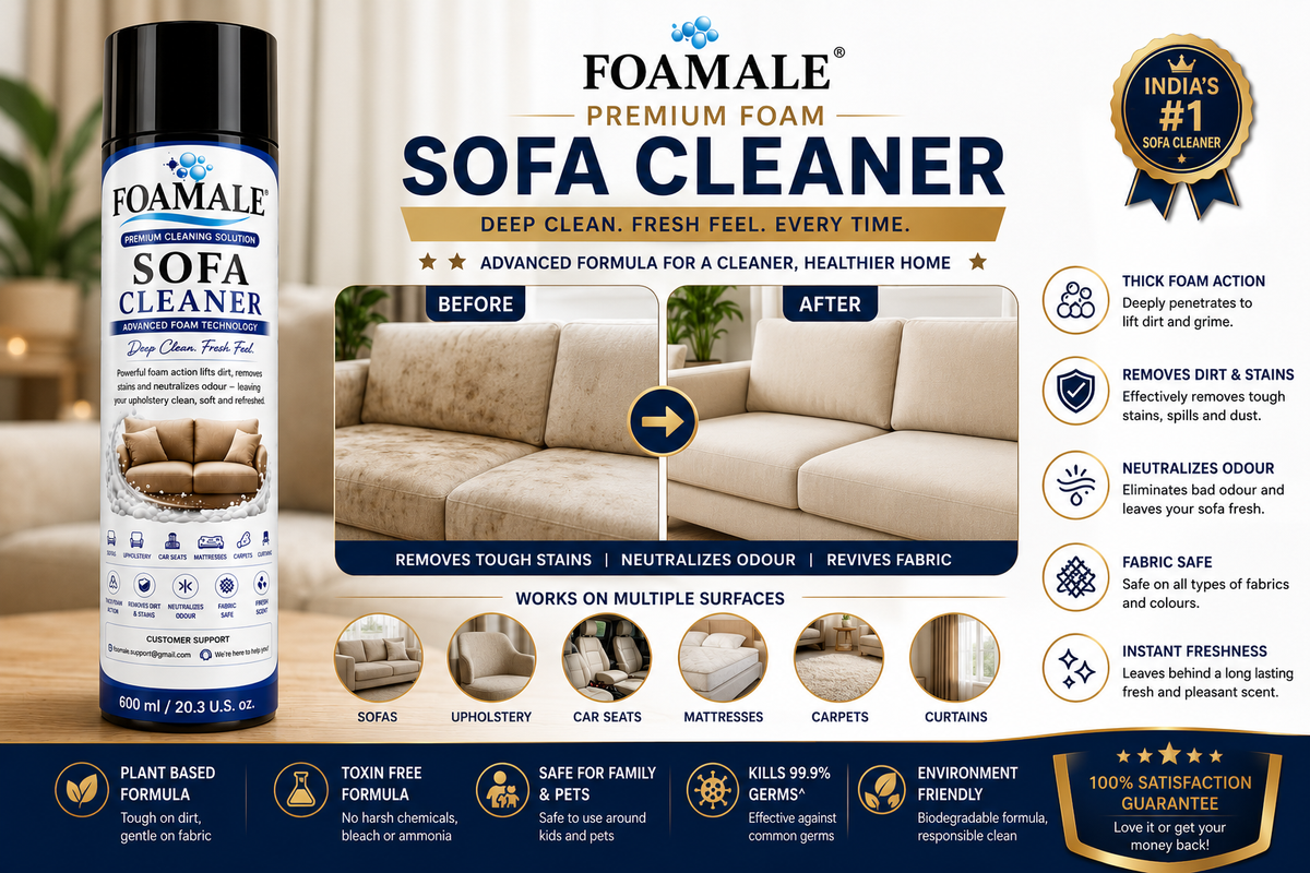 Premium Sofa & Upholstery Foamale Cleaner
