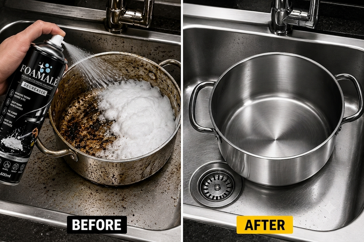 Kitchen Cleaner India's #Best FOAMALE™  PURO-FOAM GREASE-ZERO