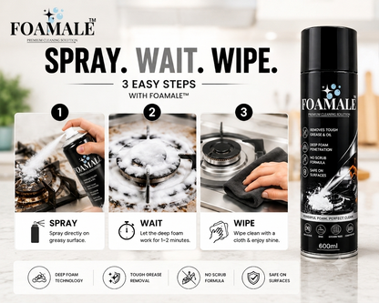 Kitchen Cleaner India's #Best FOAMALE™  PURO-FOAM GREASE-ZERO