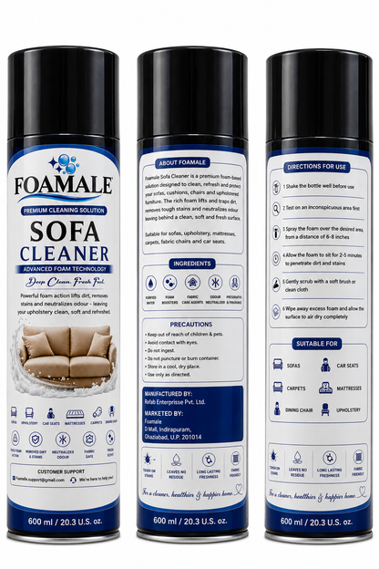 Premium Sofa & Upholstery Foamale Cleaner