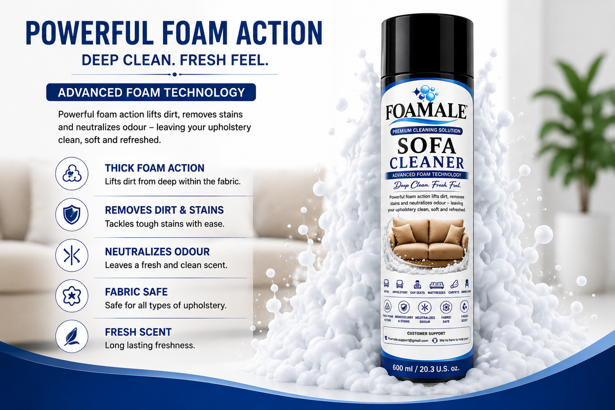 Premium Sofa & Upholstery Foamale Cleaner
