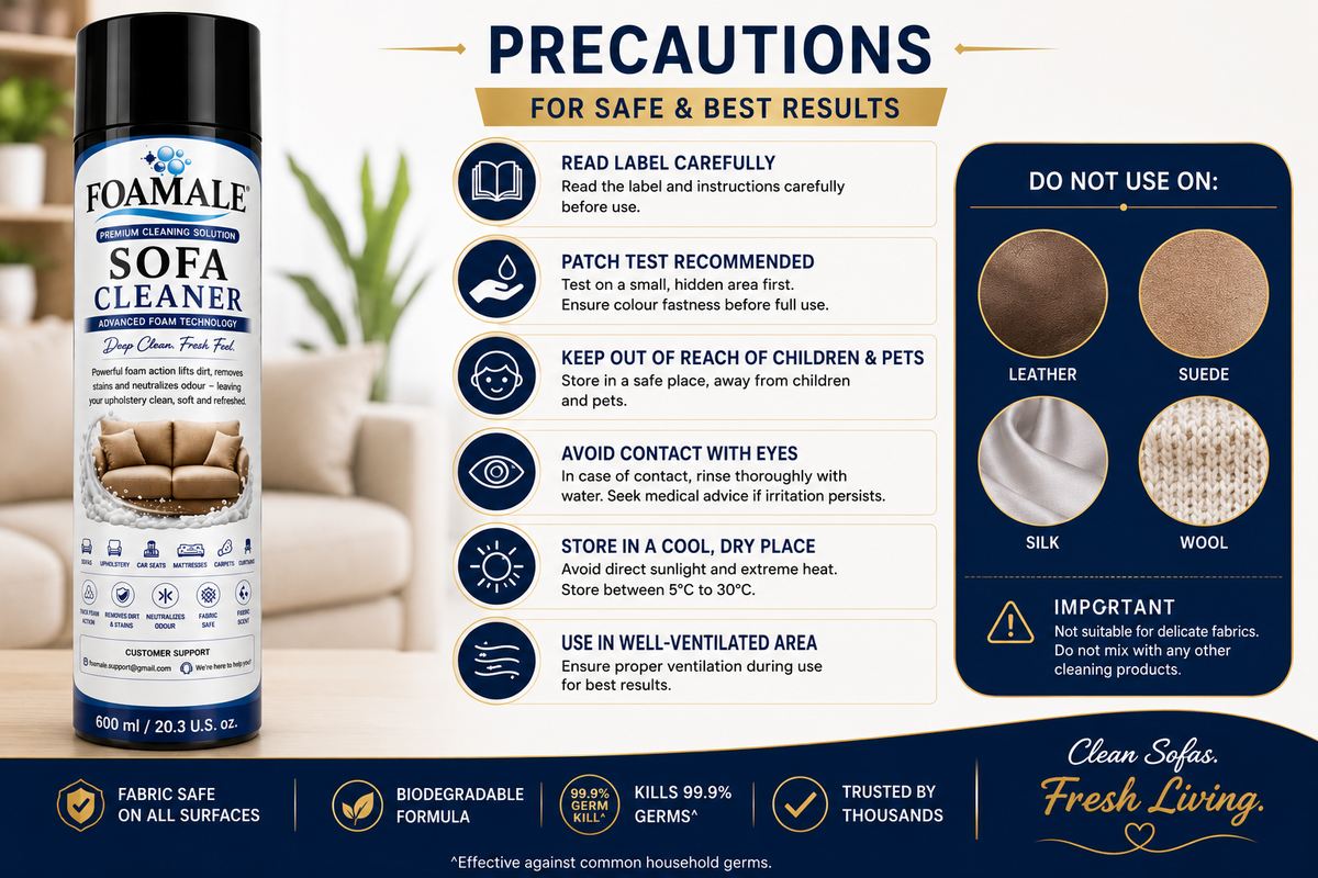 Premium Sofa & Upholstery Foamale Cleaner