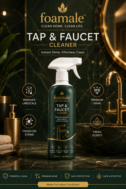 Bathroom Cleaner (Tap & Faucet) |Ultimate Metal & Faucet Shine Limescale Remover (500ml)