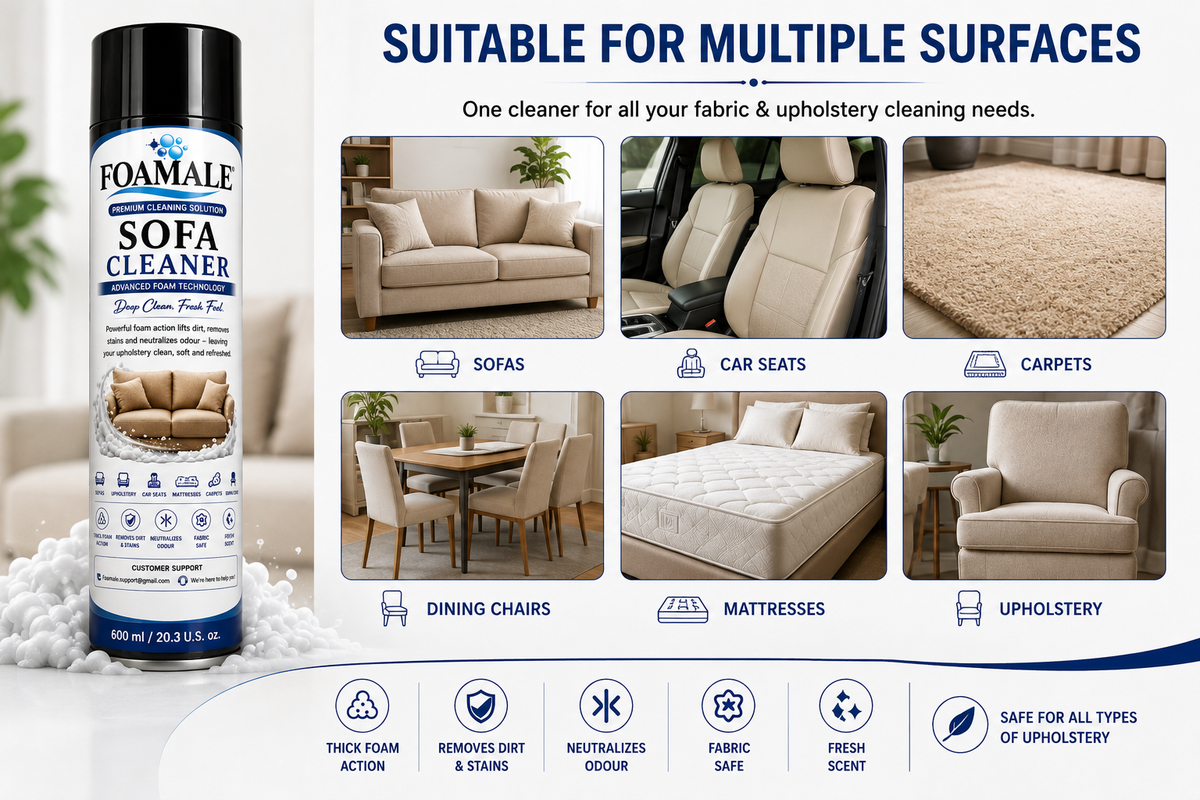 Premium Sofa & Upholstery Foamale Cleaner