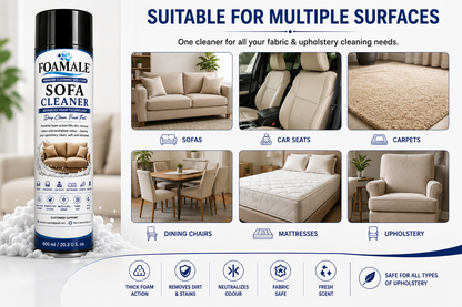 Premium Sofa & Upholstery Foamale Cleaner