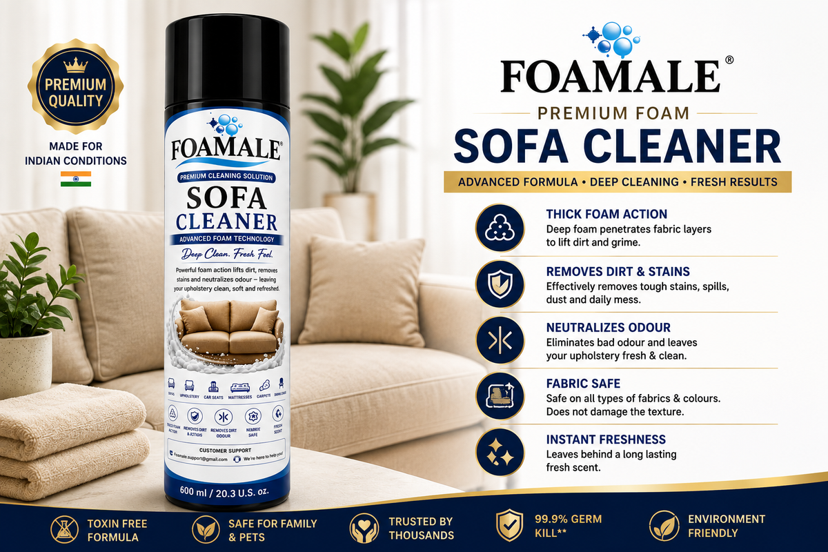 Premium Sofa & Upholstery Foamale Cleaner