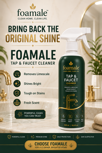 Bathroom Cleaner (Tap & Faucet) |Ultimate Metal & Faucet Shine Limescale Remover (500ml)